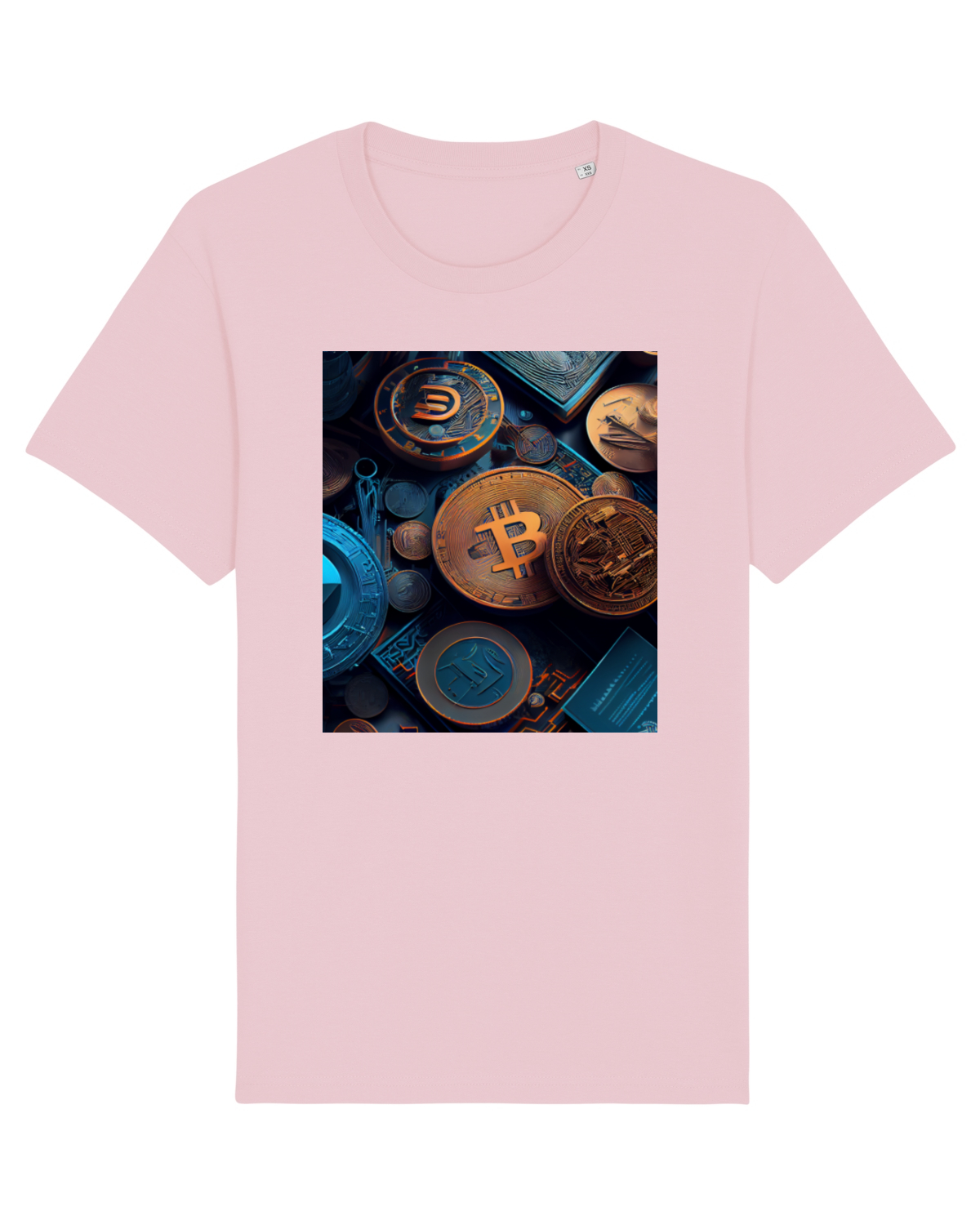 Tricou mânecă scurtă Unisex Rocker Cotton Pink