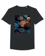 DIGITAL ART 11 Tricou mânecă scurtă guler larg Bărbat Skater