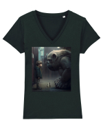 DIGITAL ART 12 Tricou mânecă scurtă guler V Damă Evoker