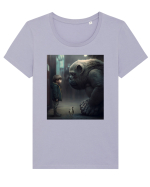 DIGITAL ART 12 Tricou mânecă scurtă guler larg fitted Damă Expresser