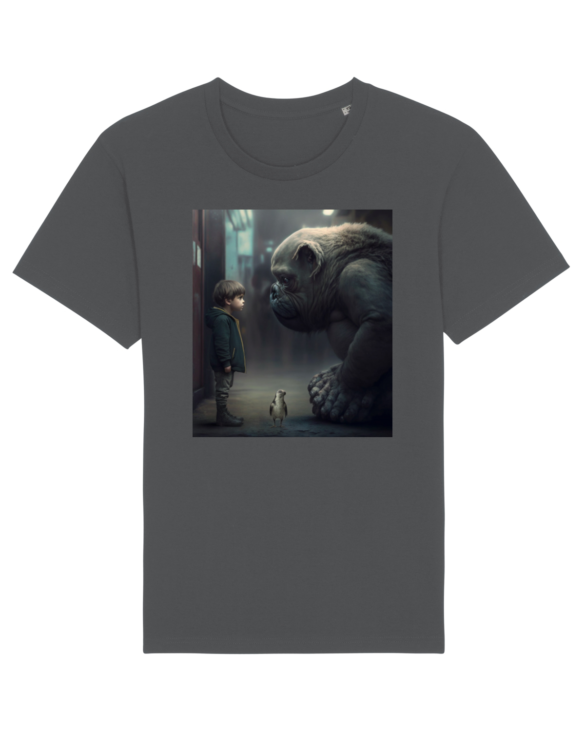 Tricou mânecă scurtă Unisex Rocker Anthracite