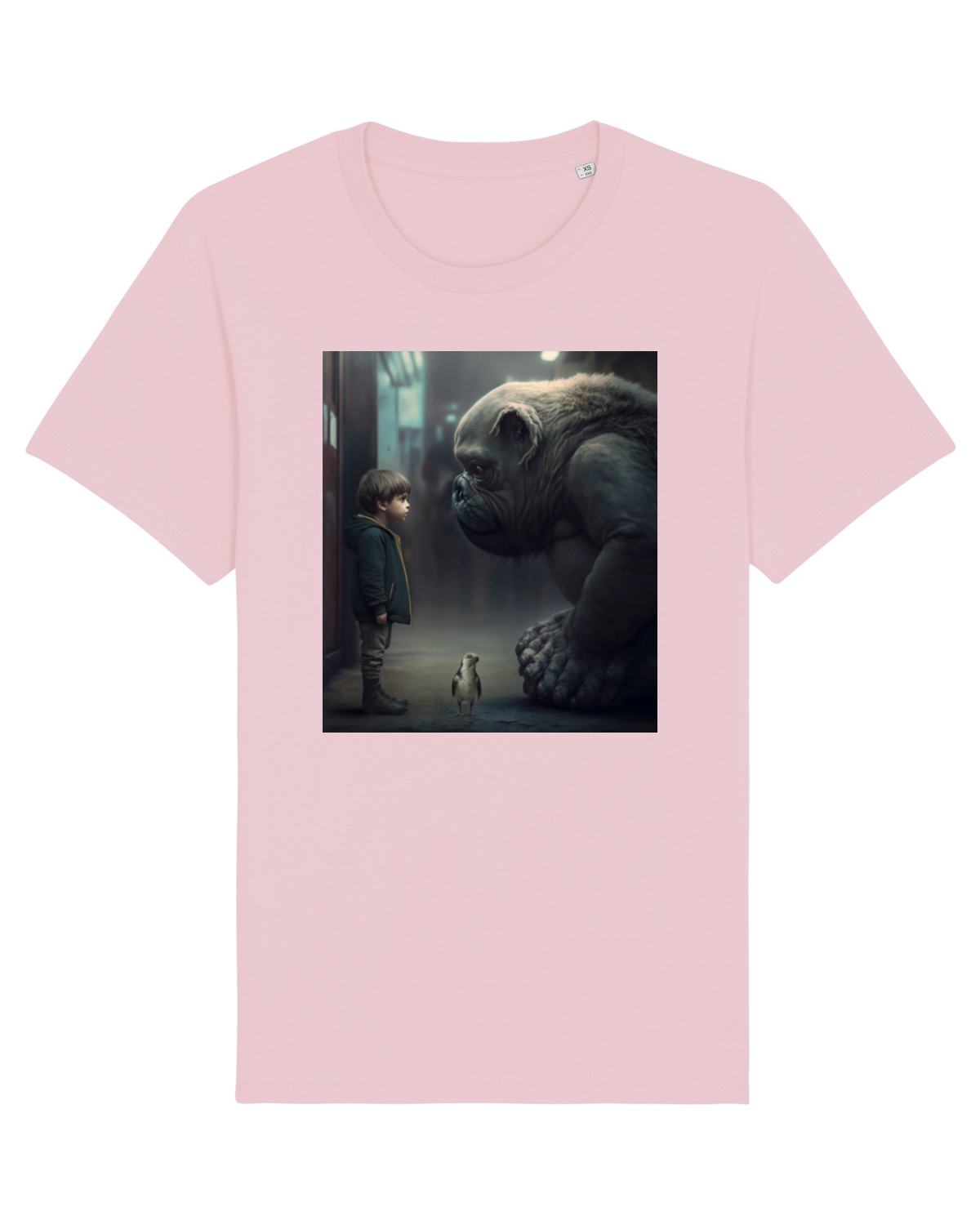 Tricou mânecă scurtă Unisex Rocker Cotton Pink