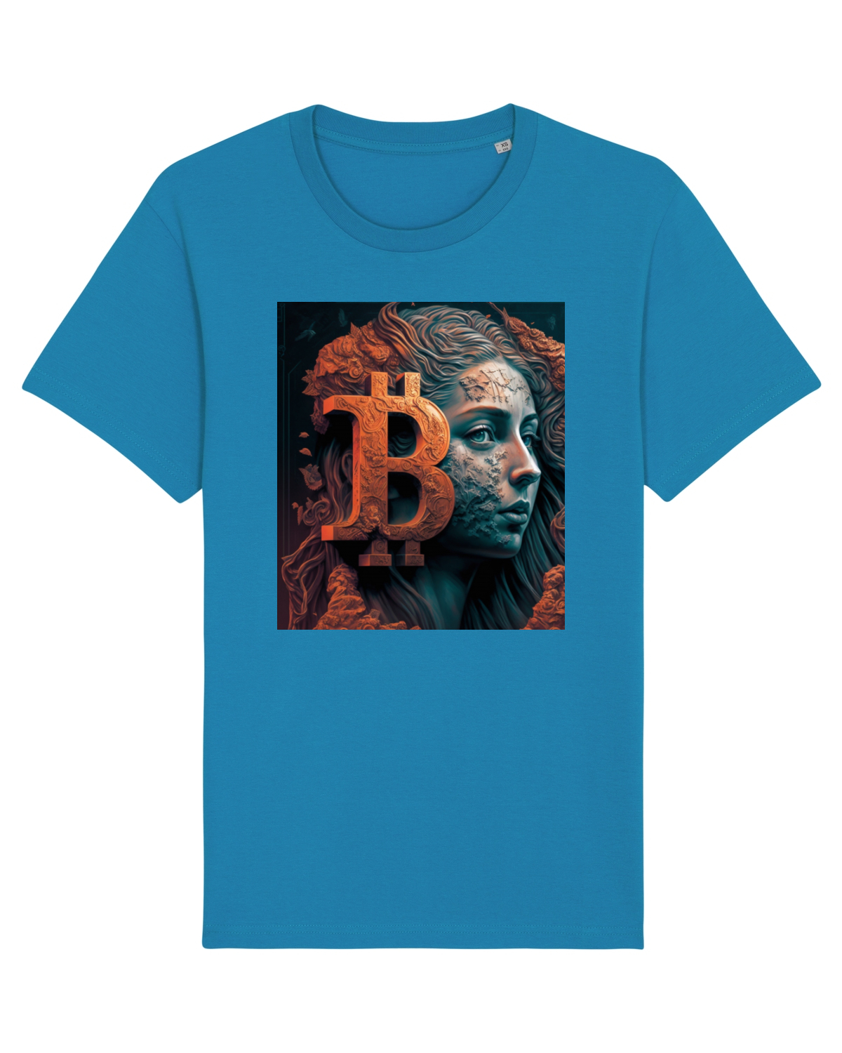 Tricou mânecă scurtă Unisex Rocker Azur