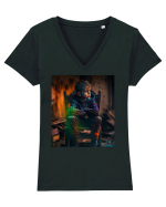 DIGITAL ART 14 Tricou mânecă scurtă guler V Damă Evoker