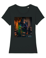 DIGITAL ART 14 Tricou mânecă scurtă guler larg fitted Damă Expresser
