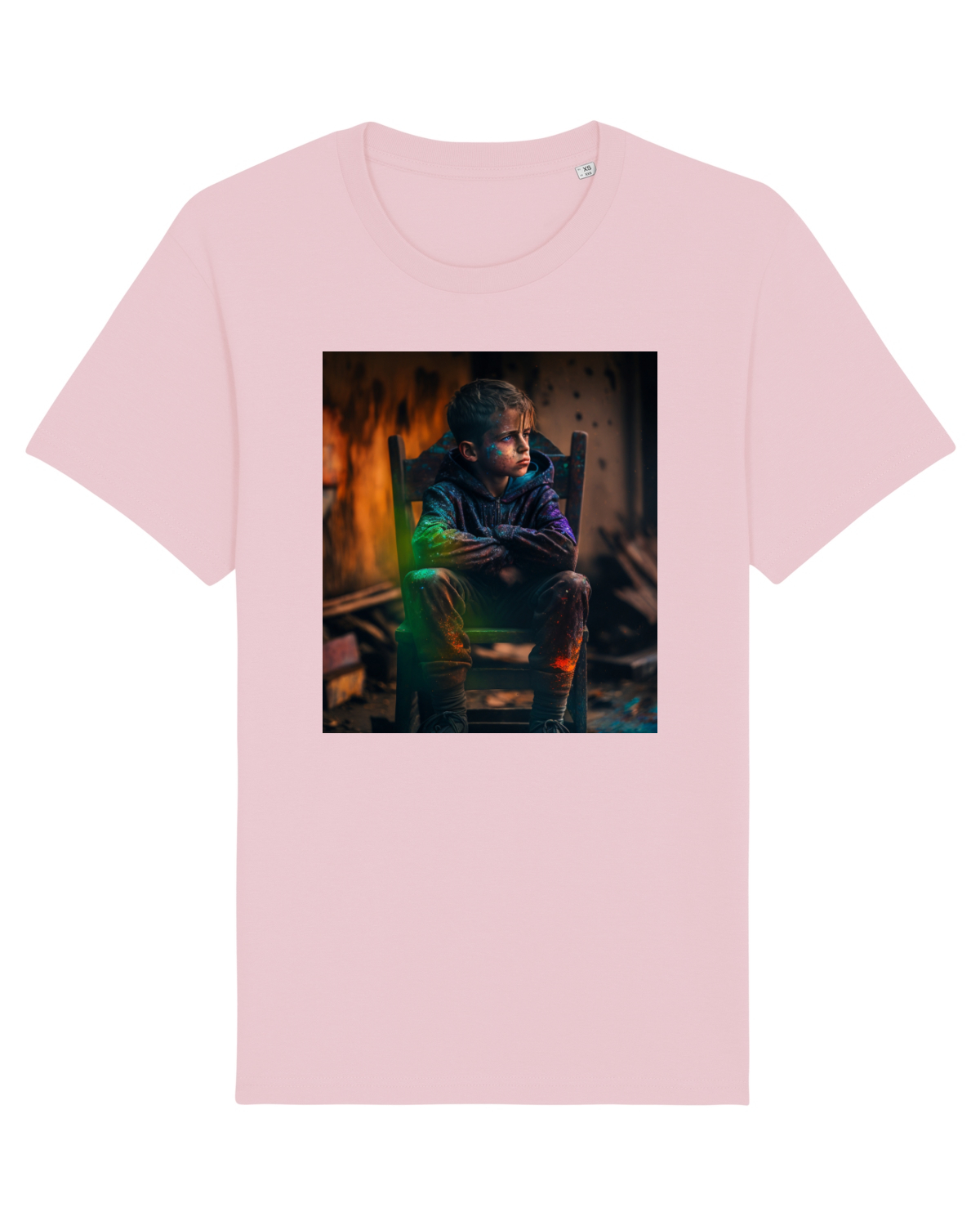 Tricou mânecă scurtă Unisex Rocker Cotton Pink