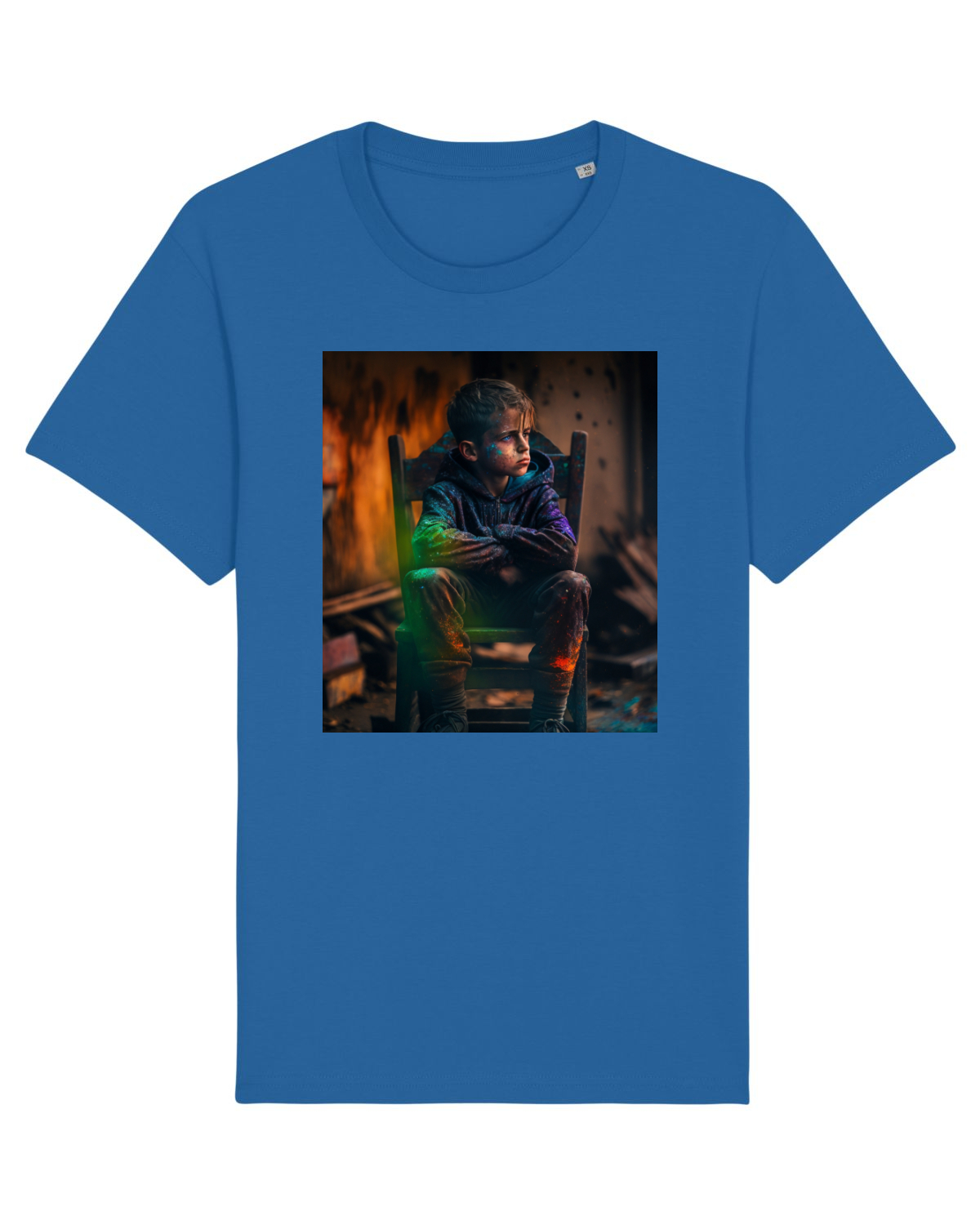 Tricou mânecă scurtă Unisex Rocker Royal Blue