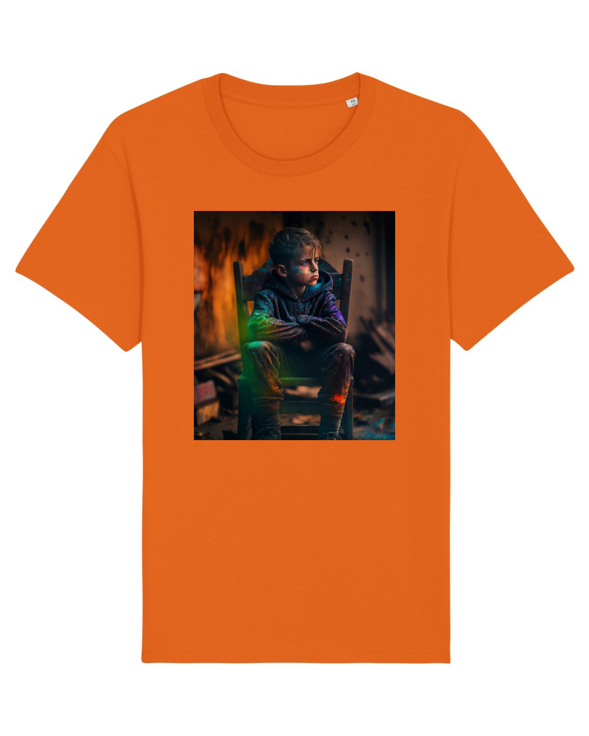 Tricou mânecă scurtă Unisex Rocker Bright Orange