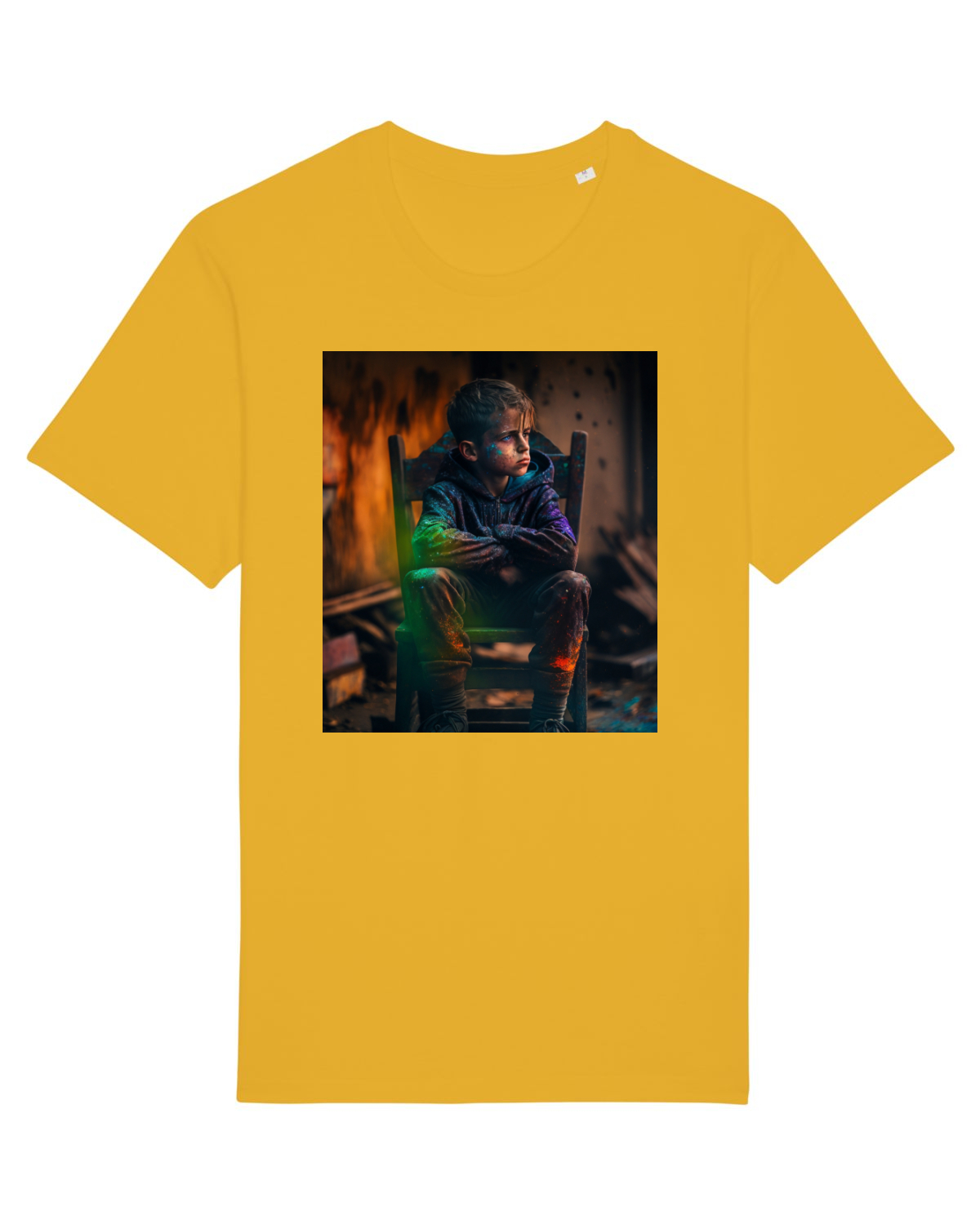 Tricou mânecă scurtă Unisex Rocker Spectra Yellow