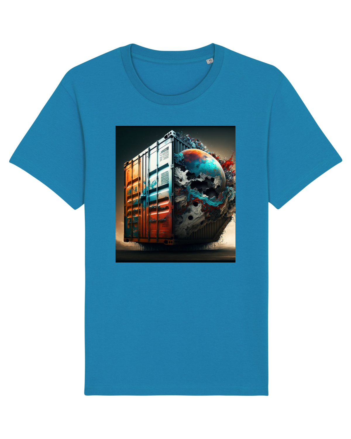 Tricou mânecă scurtă Unisex Rocker Azur