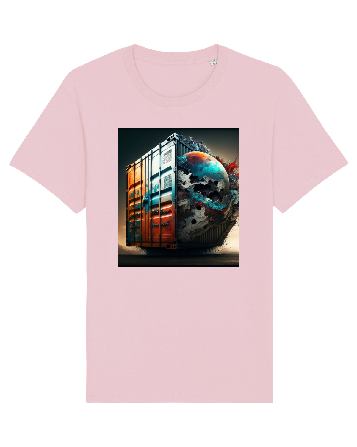 Tricou mânecă scurtă Unisex Rocker Cotton Pink