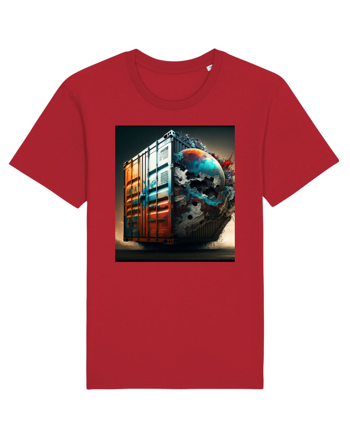 Tricou mânecă scurtă Unisex Rocker Red