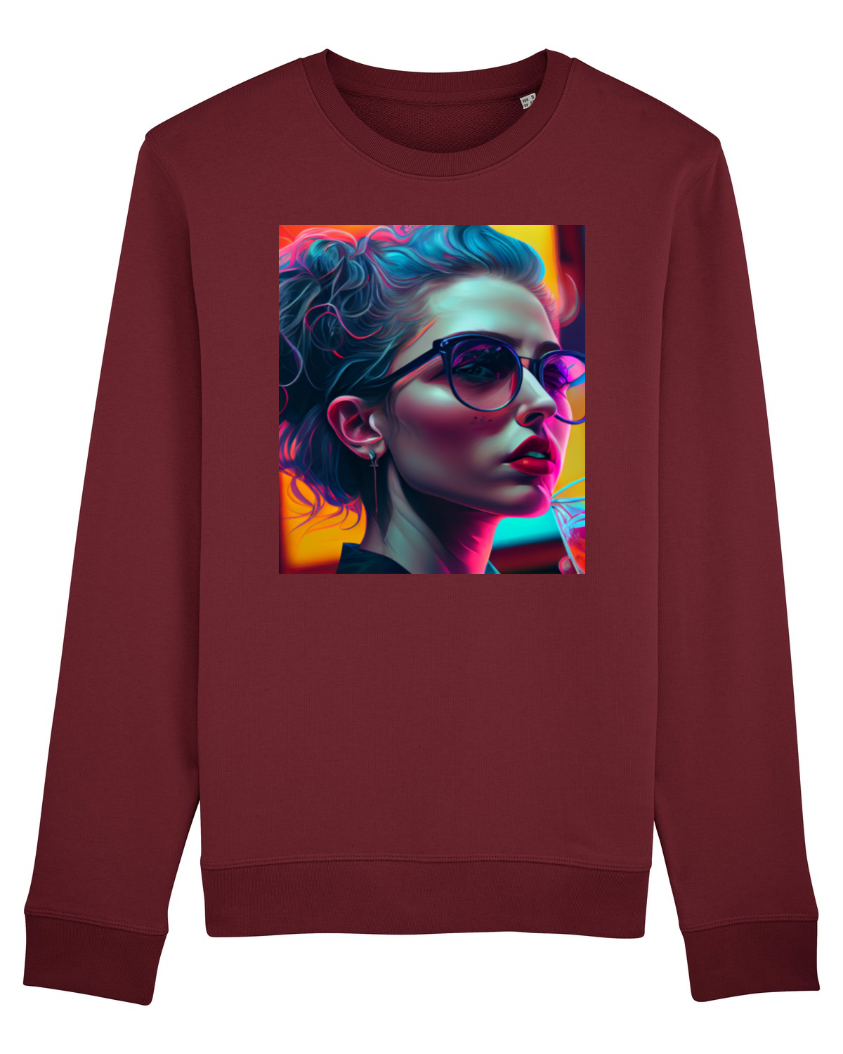 Bluză mânecă lungă Unisex Rise Burgundy