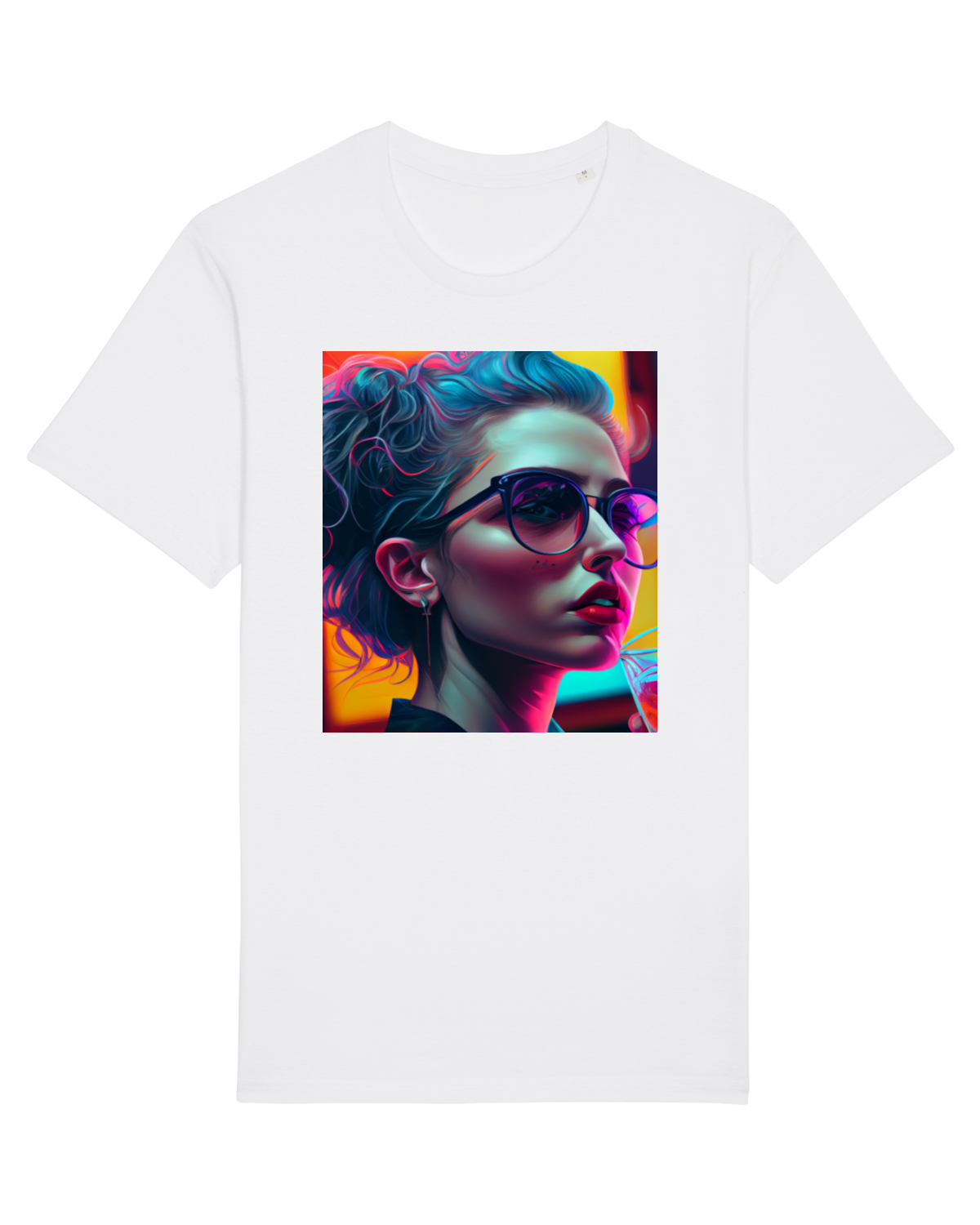 Tricou mânecă scurtă Unisex Rocker White