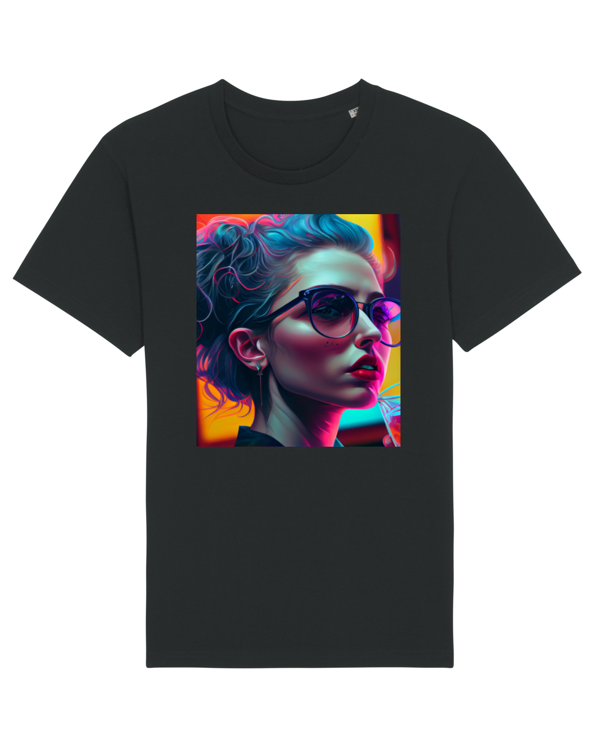 Tricou mânecă scurtă Unisex Rocker Black