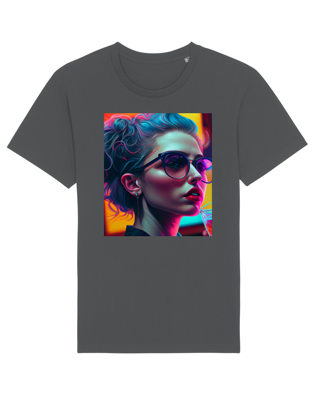 Tricou mânecă scurtă Unisex Rocker Anthracite