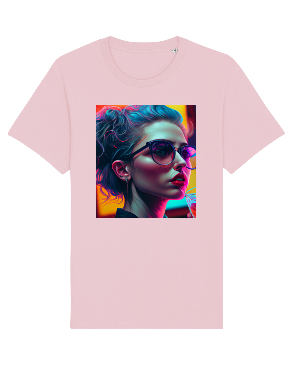 Tricou mânecă scurtă Unisex Rocker Cotton Pink