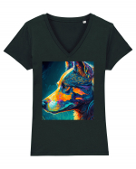 DIGITAL ART 19 Tricou mânecă scurtă guler V Damă Evoker