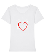 TEACHER Tricou mânecă scurtă guler larg fitted Damă Expresser