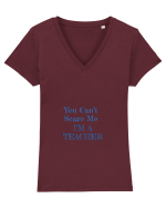 TEACHER Tricou mânecă scurtă guler V Damă Evoker