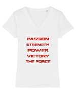 GYM Tricou mânecă scurtă guler V Damă Evoker
