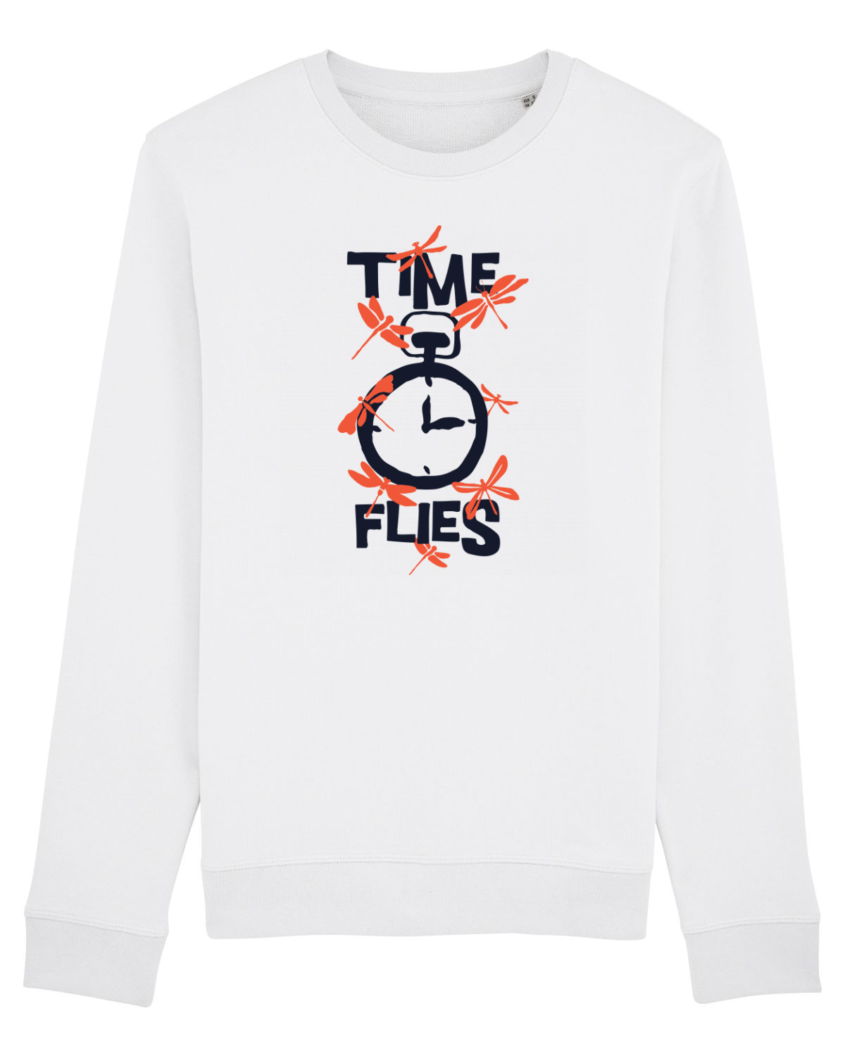 Bluză mânecă lungă Unisex Rise White