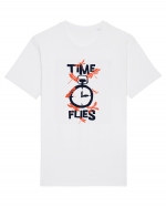 Time Flies Tricou mânecă scurtă Unisex Rocker