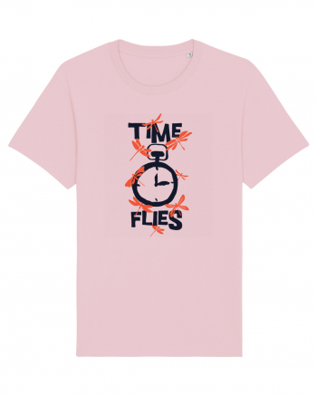 Time Flies Cotton Pink