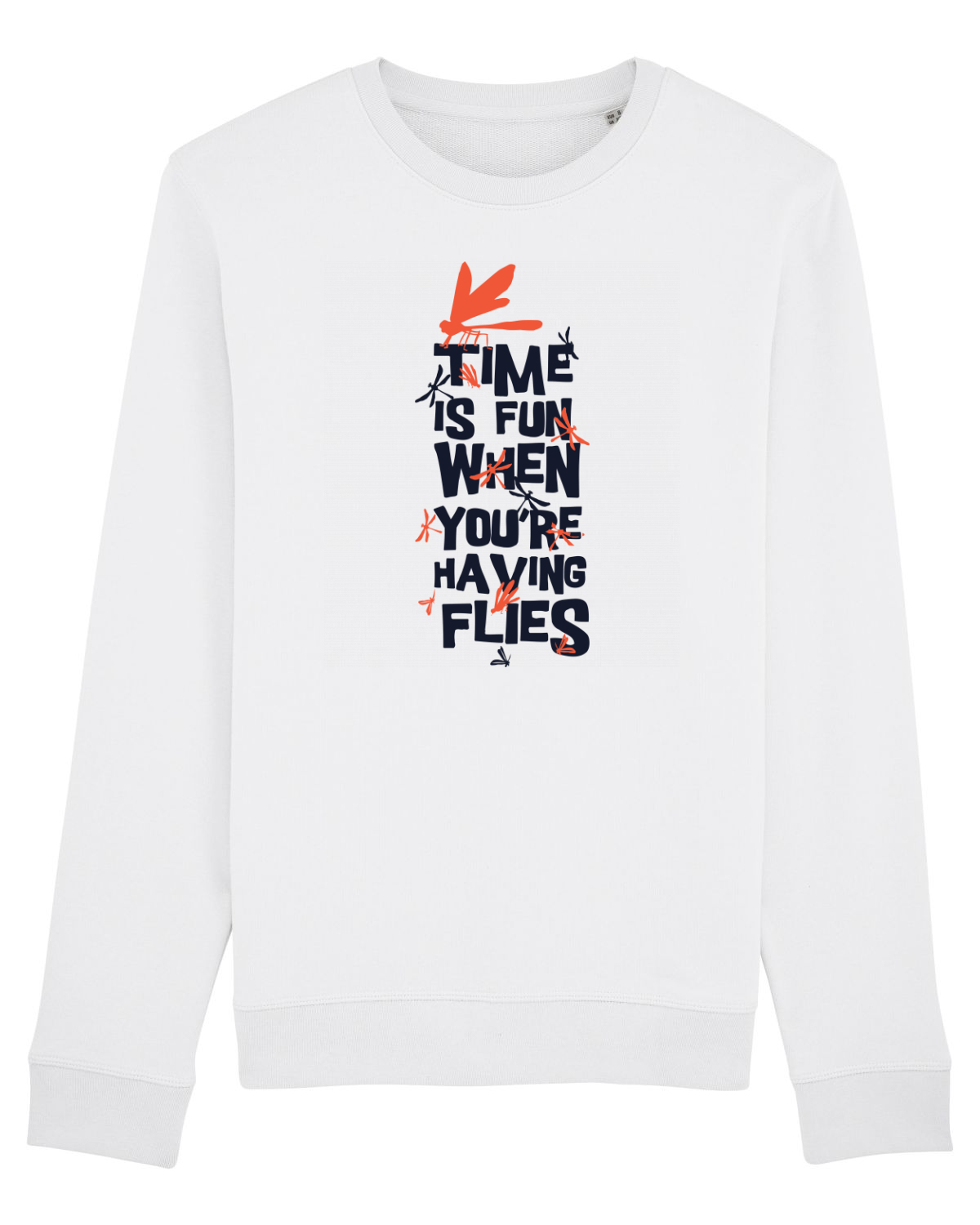 Bluză mânecă lungă Unisex Rise White