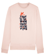 Time Is Fun When You're Having Flies Bluză mânecă lungă Unisex Rise