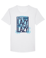 Too Lazy To Be Lazy Tricou mânecă scurtă guler larg Bărbat Skater