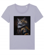 DIGITAL ART 21 Tricou mânecă scurtă guler larg fitted Damă Expresser