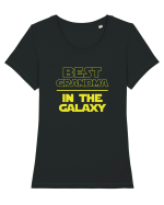 Best grandma in the galaxy Tricou mânecă scurtă guler larg fitted Damă Expresser