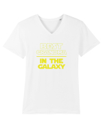 Best grandma in the galaxy Tricou mânecă scurtă guler V Bărbat Presenter