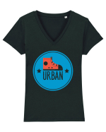 Urban Tricou mânecă scurtă guler V Damă Evoker