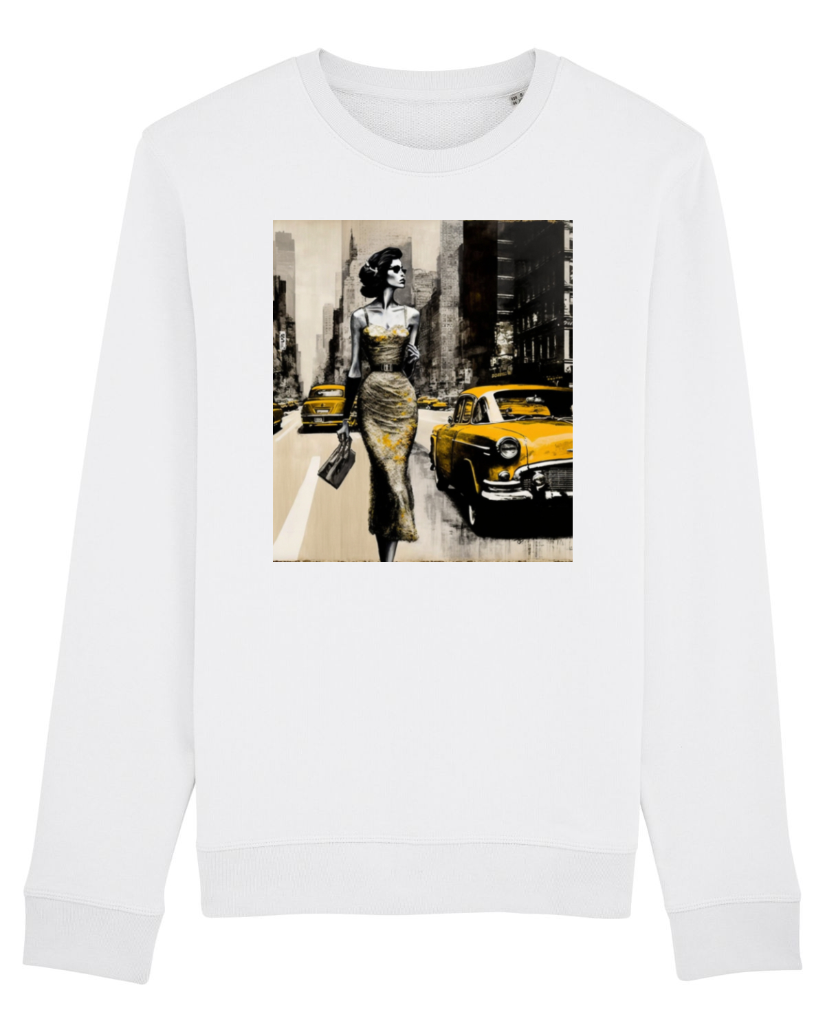Bluză mânecă lungă Unisex Rise White