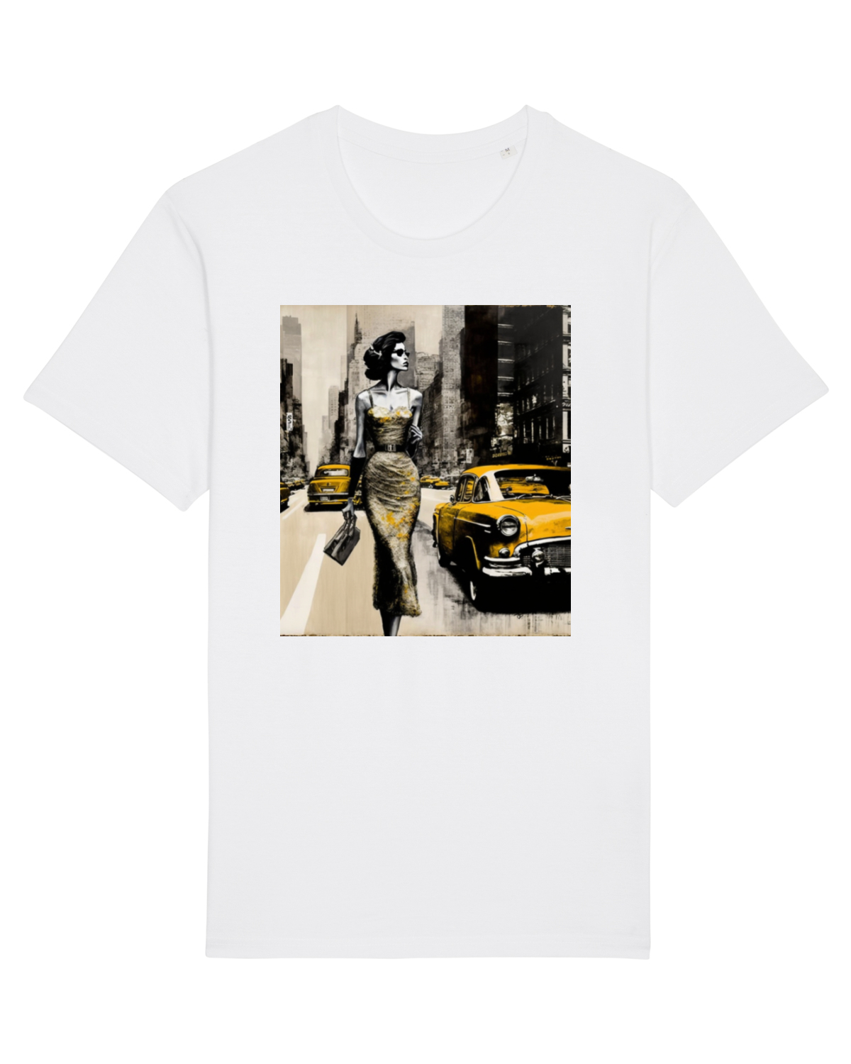 Tricou mânecă scurtă Unisex Rocker White