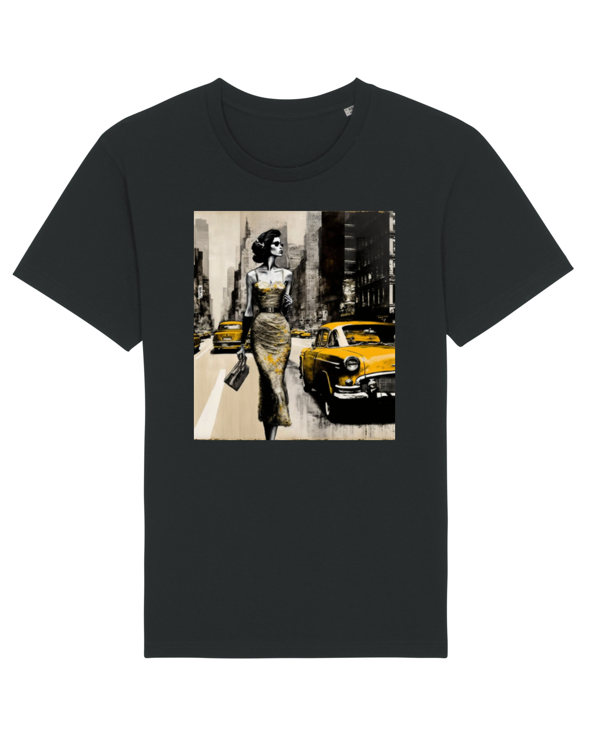 Tricou mânecă scurtă Unisex Rocker Black