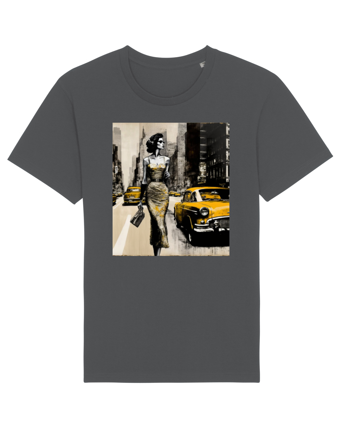 Tricou mânecă scurtă Unisex Rocker Anthracite