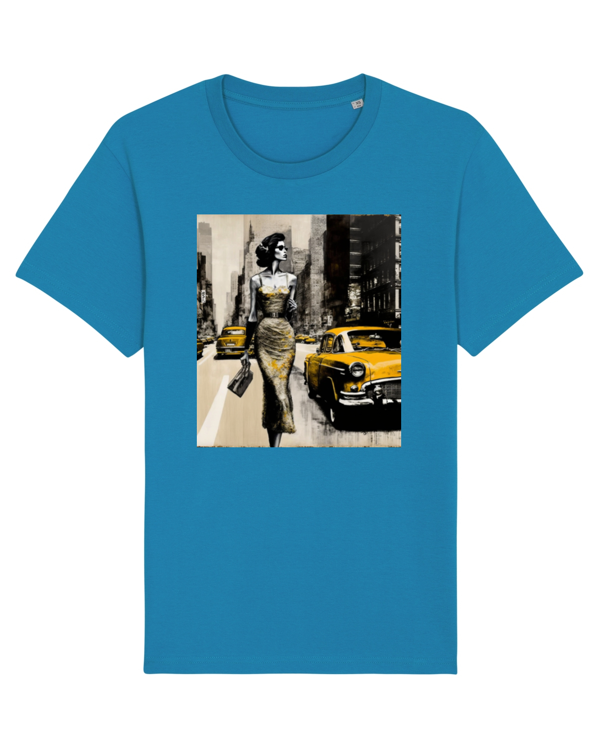 Tricou mânecă scurtă Unisex Rocker Azur