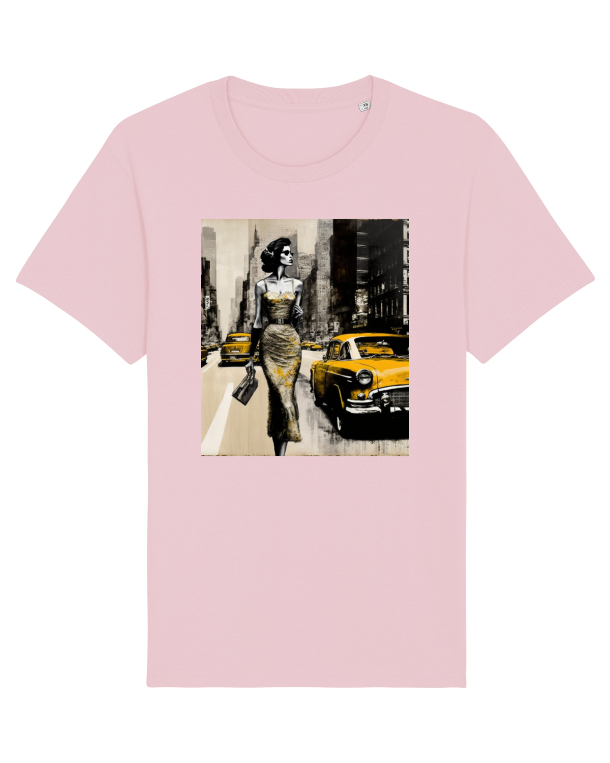 Tricou mânecă scurtă Unisex Rocker Cotton Pink