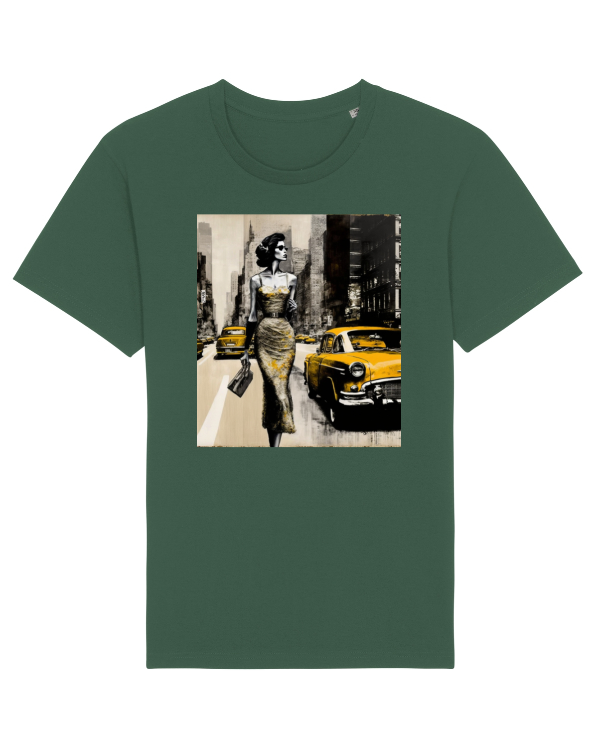 Tricou mânecă scurtă Unisex Rocker Bottle Green