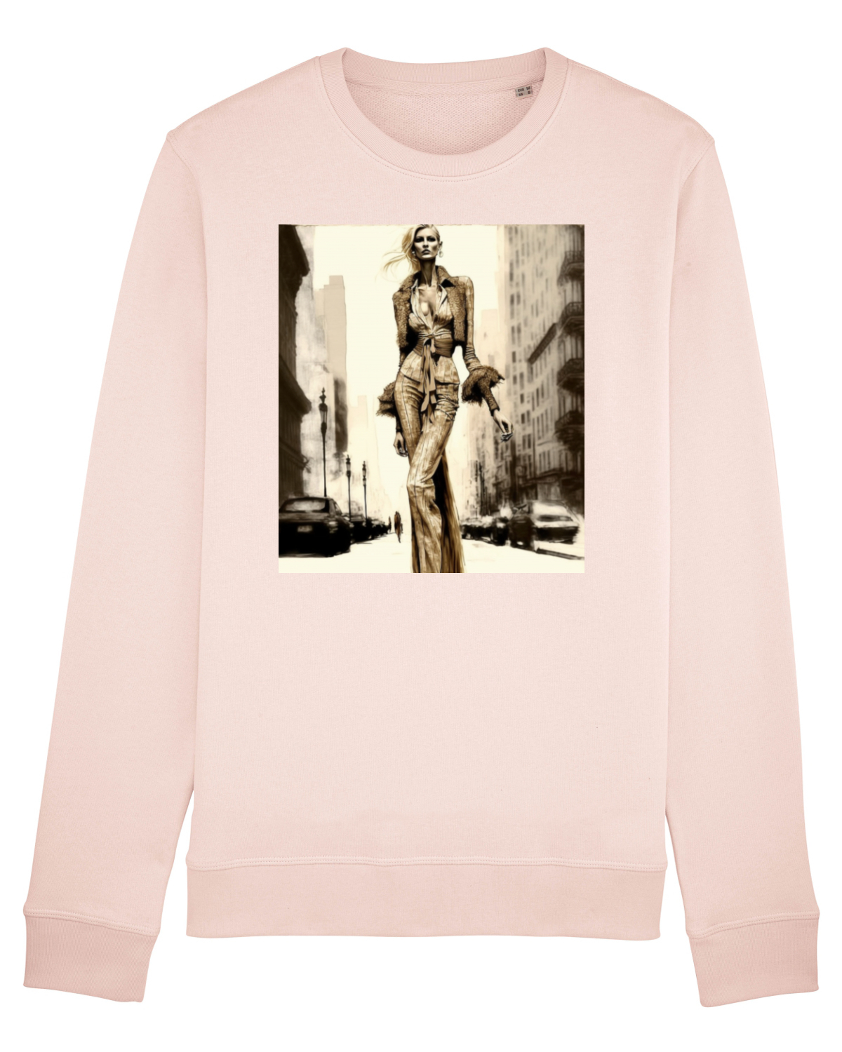 Bluză mânecă lungă Unisex Rise Candy Pink