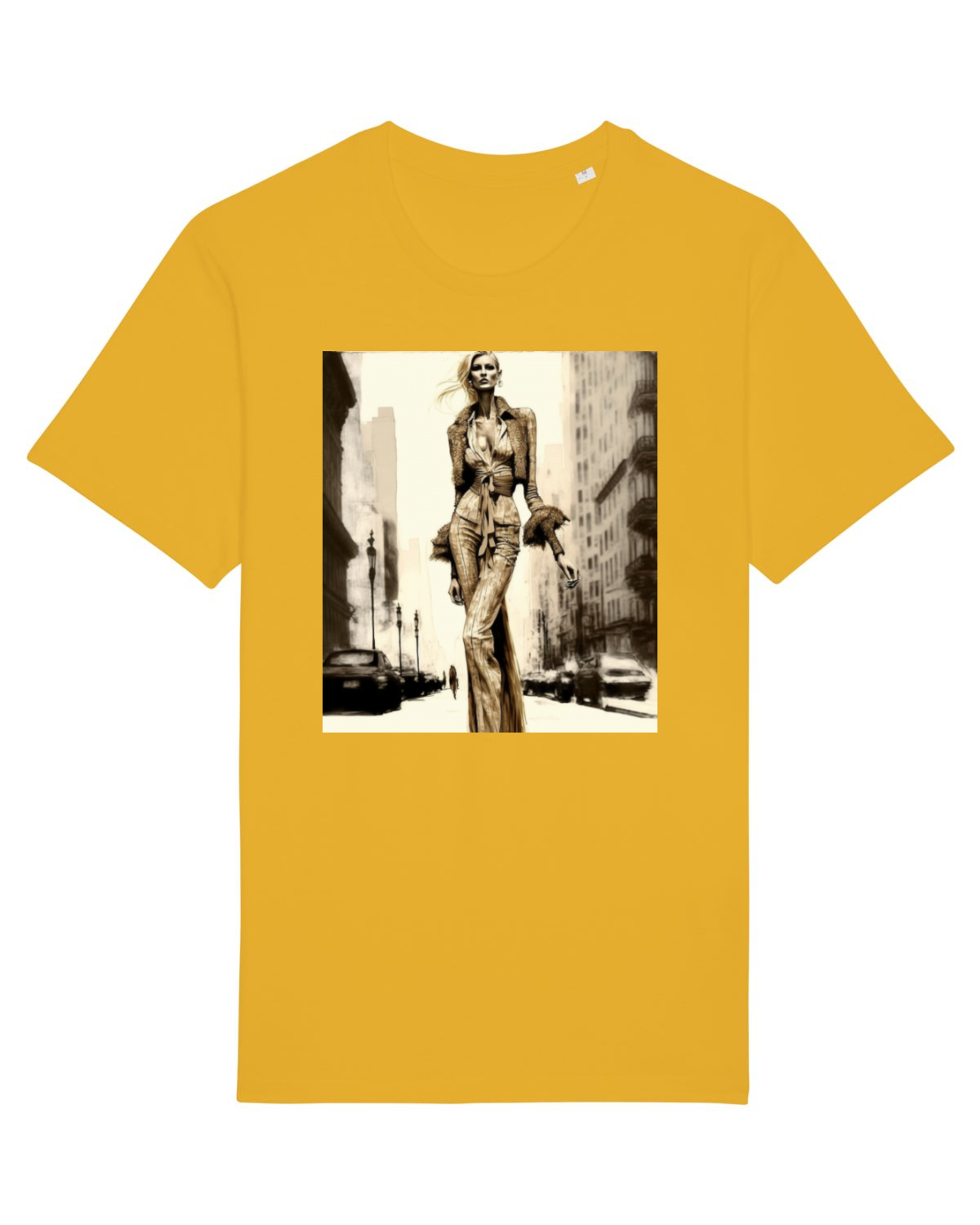 Tricou mânecă scurtă Unisex Rocker Spectra Yellow