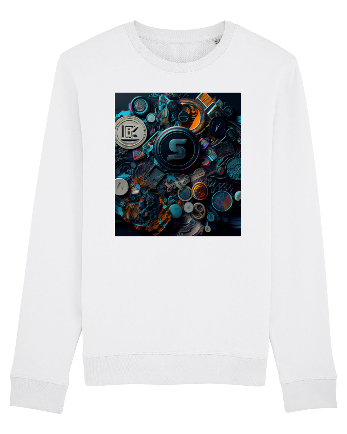 Bluză mânecă lungă Unisex Rise White
