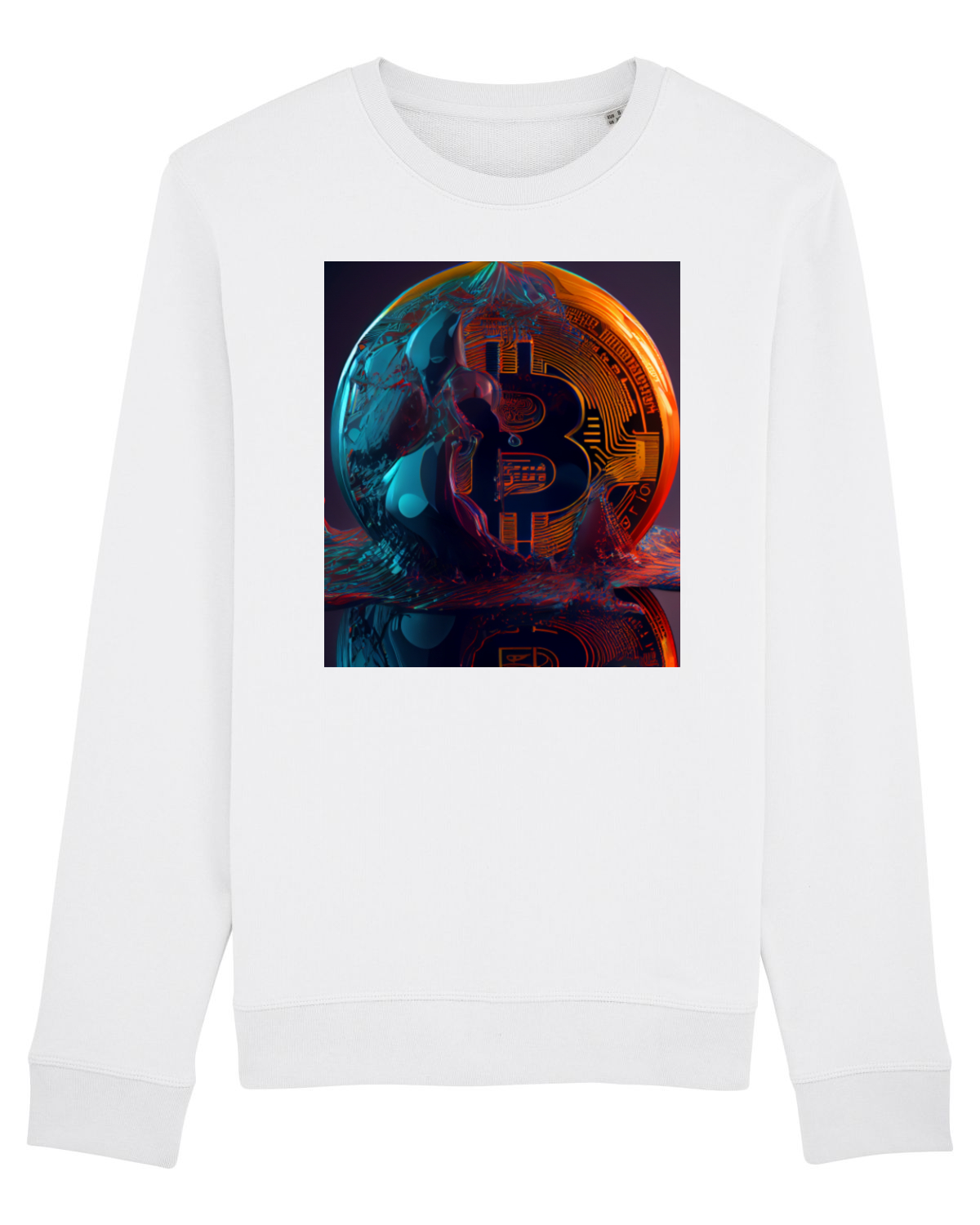 Bluză mânecă lungă Unisex Rise White