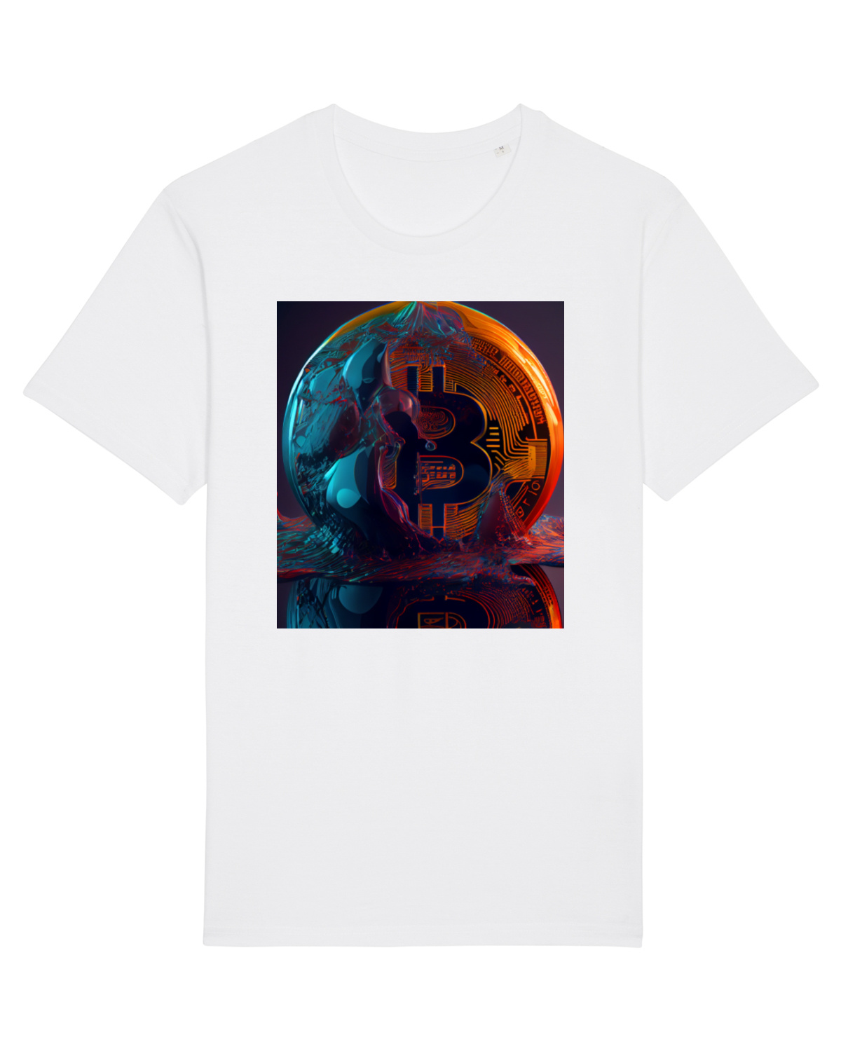Tricou mânecă scurtă Unisex Rocker White