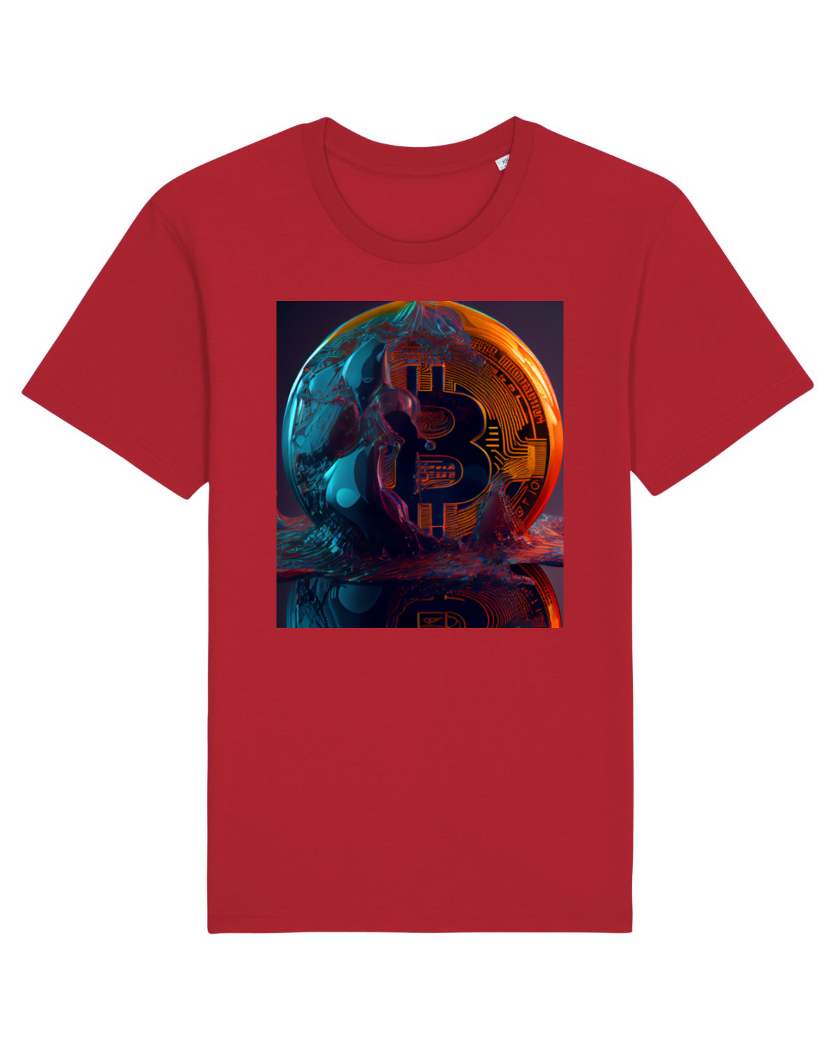 Tricou mânecă scurtă Unisex Rocker Red