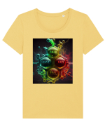 DIGITAL ART 30 Tricou mânecă scurtă guler larg fitted Damă Expresser