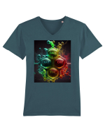 DIGITAL ART 30 Tricou mânecă scurtă guler V Bărbat Presenter